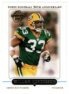 William Henderson - Green Bay Packers (NFL Football Card) 2005 Topps # 231 Mint