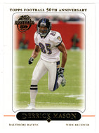 Derrick Mason - Baltimore Ravens (NFL Football Card) 2005 Topps # 263 Mint