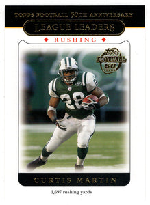 Curtis Martin - New York Jets - League Leaders (NFL Football Card) 2005 Topps # 311 Mint