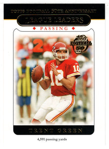 Trent Green - Kansas City Chiefs - League Leaders (NFL Football Card) 2005 Topps # 315 Mint