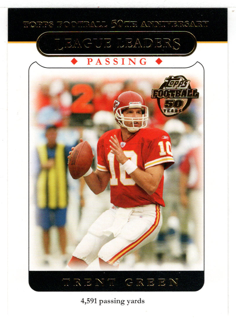 Trent Green - Kansas City Chiefs - League Leaders (NFL Football Card) 2005 Topps # 315 Mint
