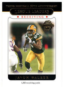 Javon Walker - Green Bay Packers - League Leaders (NFL Football Card) 2005 Topps # 319 Mint