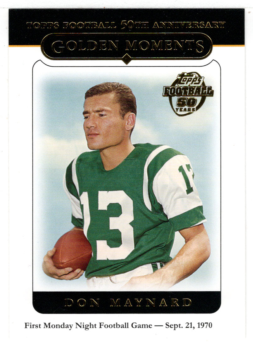 Don Maynard - New York Jets - Golden Moments (NFL Football Card) 2005 Topps # 328 Mint