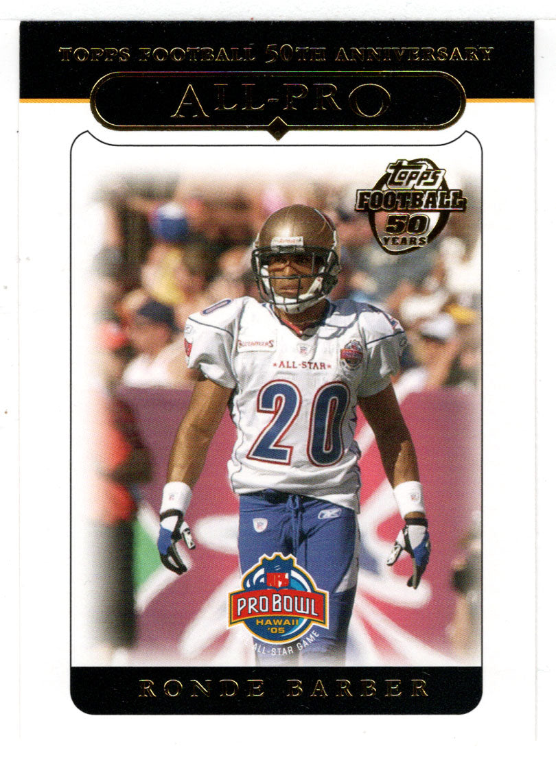 Ronde Barber Football Cards