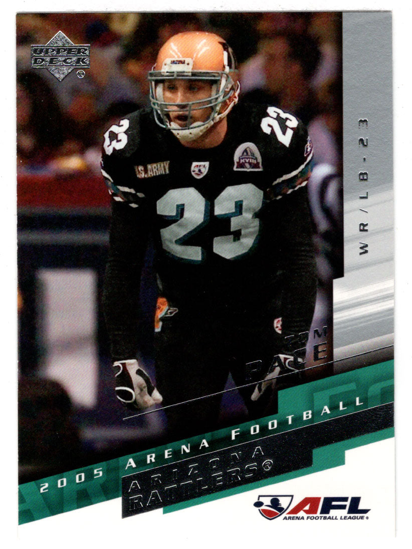 Tom Pace - Arizona Rattlers (AFL Football Card) 2005 Upper Deck Arena # 10 Mint