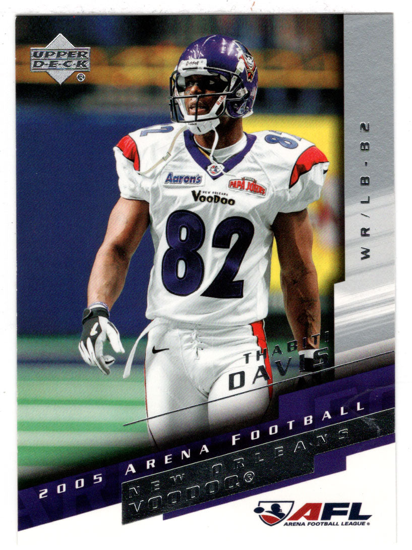 Thabiti Davis - New Orleans VooDoo (AFL Football Card) 2005 Upper Deck Arena # 63 Mint