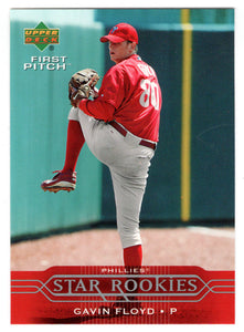 Gavin Floyd - Philadelphia Phillies - Star Rookies (MLB Baseball Card) 2005 Upper Deck First Pitch # 249 Mint