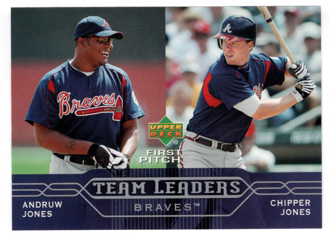 Andruw Jones - Chipper Jones - Atlanta Braves - Team Leaders (MLB Baseball Card) 2005 Upper Deck First Pitch # 263 Mint