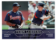 Andruw Jones - Chipper Jones - Atlanta Braves - Team Leaders (MLB Baseball Card) 2005 Upper Deck First Pitch # 263 Mint