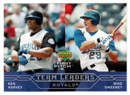 Ken Harvey - Mike Sweeney - Kansas City Royals - Team Leaders (MLB Baseball Card) 2005 Upper Deck First Pitch # 274 Mint