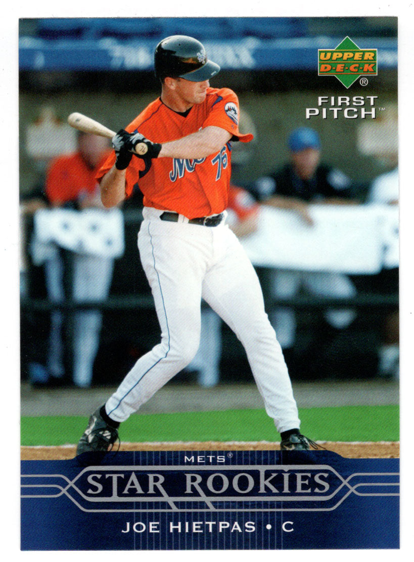 Joe Hietpas SP - New York Mets - Star Rookies (MLB Baseball Card) 2005 Upper Deck First Pitch # 306 Mint