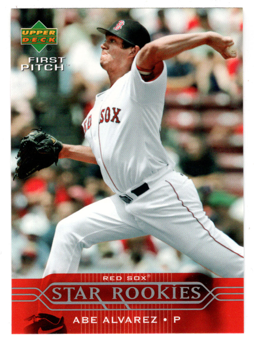 Abe Alvarez SP - Boston Red Sox - Star Rookies (MLB Baseball Card) 2005 Upper Deck First Pitch # 319 Mint