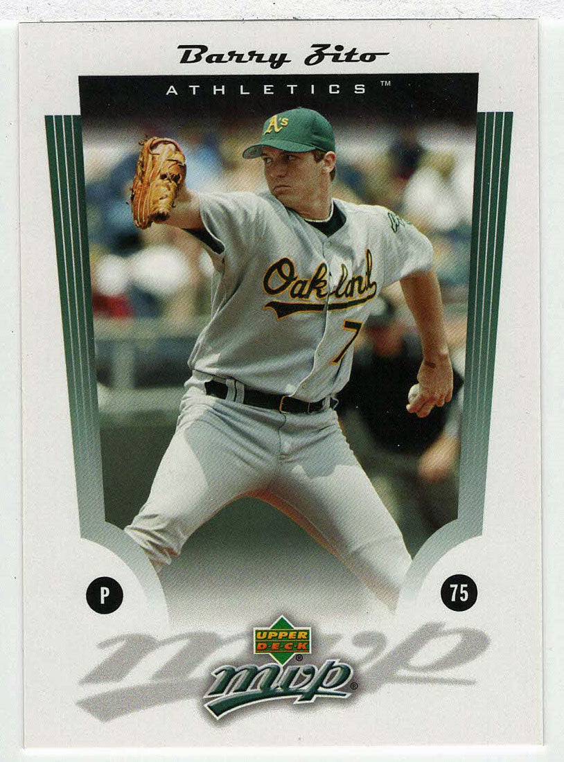 Barry Zito - Oakland Athletics (MLB Baseball Card) 2005 Upper Deck MVP # 8 Mint