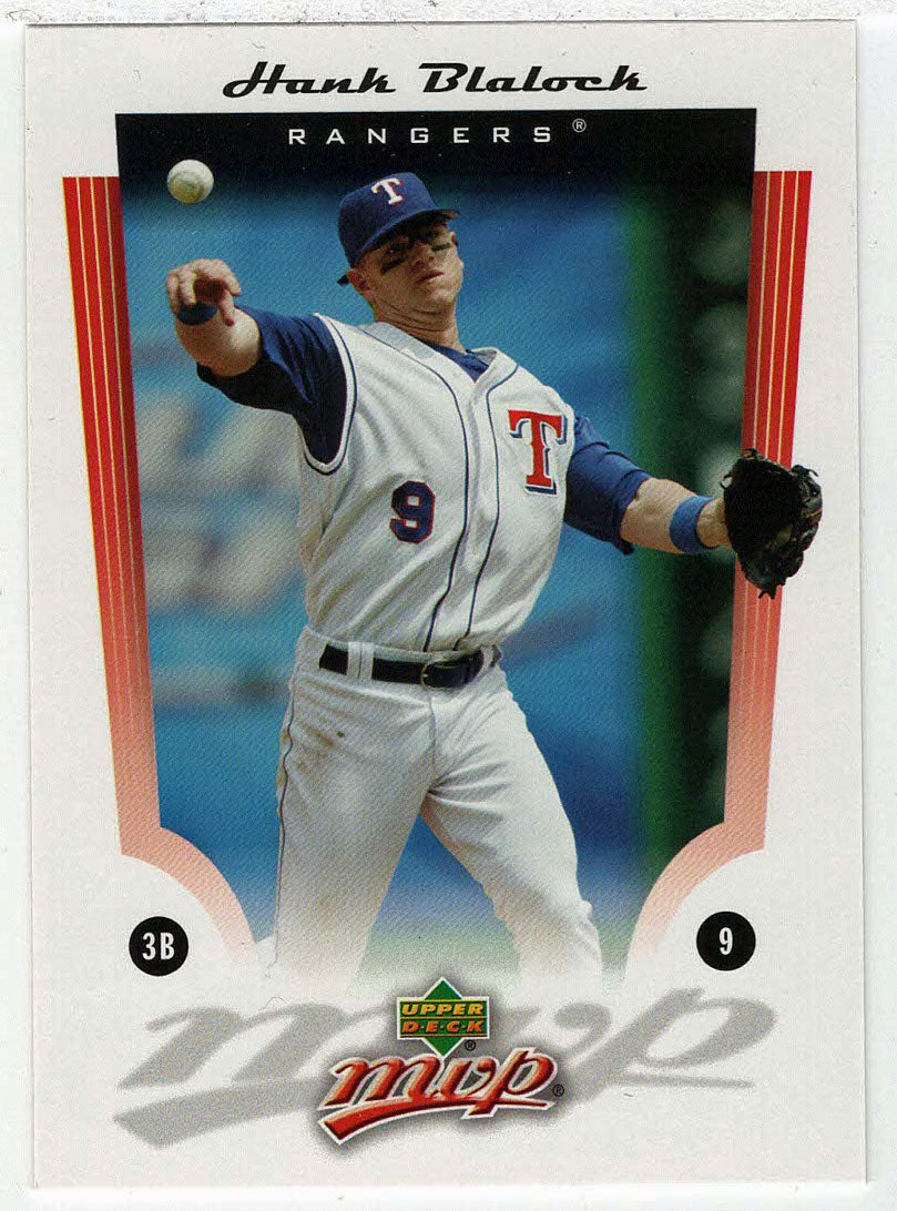 Hank Blalock - Texas Rangers (MLB Baseball Card) 2005 Upper Deck MVP # 31 Mint
