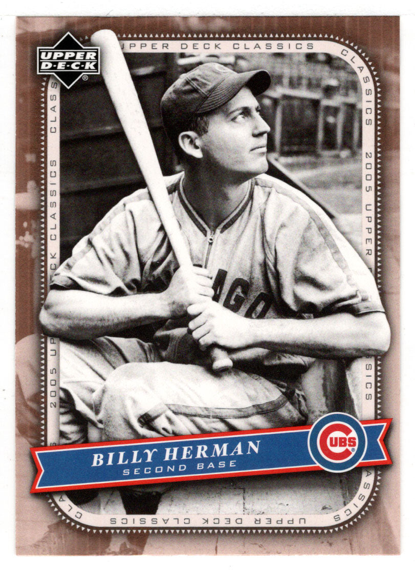 Billy Herman - Chicago Cubs (MLB Baseball Card) 2005 Upper Deck Classics # 7 Mint