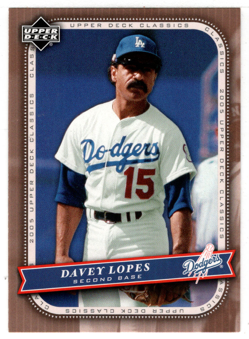Davey Lopes - Los Angeles Dodgers (MLB Baseball Card) 2005 Upper Deck  Classics # 25 Mint