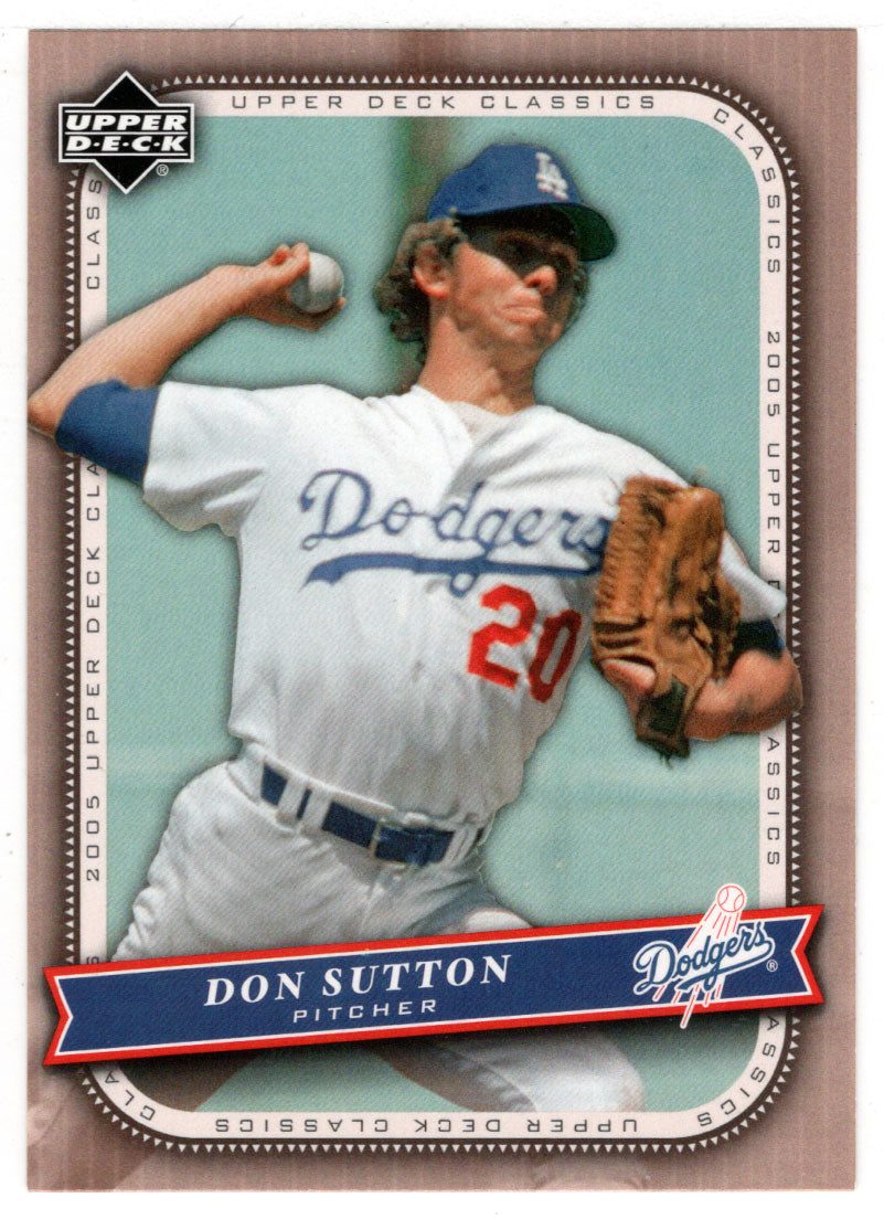 Don Sutton - Los Angeles Dodgers (MLB Baseball Card) 2005 Upper Deck Classics # 27 Mint