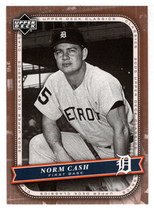 Norm Cash - Detroit Tigers (MLB Baseball Card) 2005 Upper Deck Classics # 72 Mint