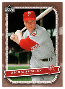 Richie Ashburn - Philadelphia Phillies (MLB Baseball Card) 2005 Upper Deck Classics # 81 Mint