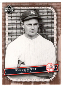 Waite Hoyt - New York Yankees (MLB Baseball Card) 2005 Upper Deck Classics # 95 Mint