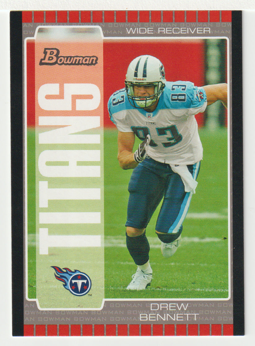 Drew Bennett - Tennessee Titans (NFL Football Card) 2005 Bowman # 6 Mint