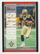 Donte Stallworth - New Orleans Saints (NFL Football Card) 2005 Bowman # 14 Mint