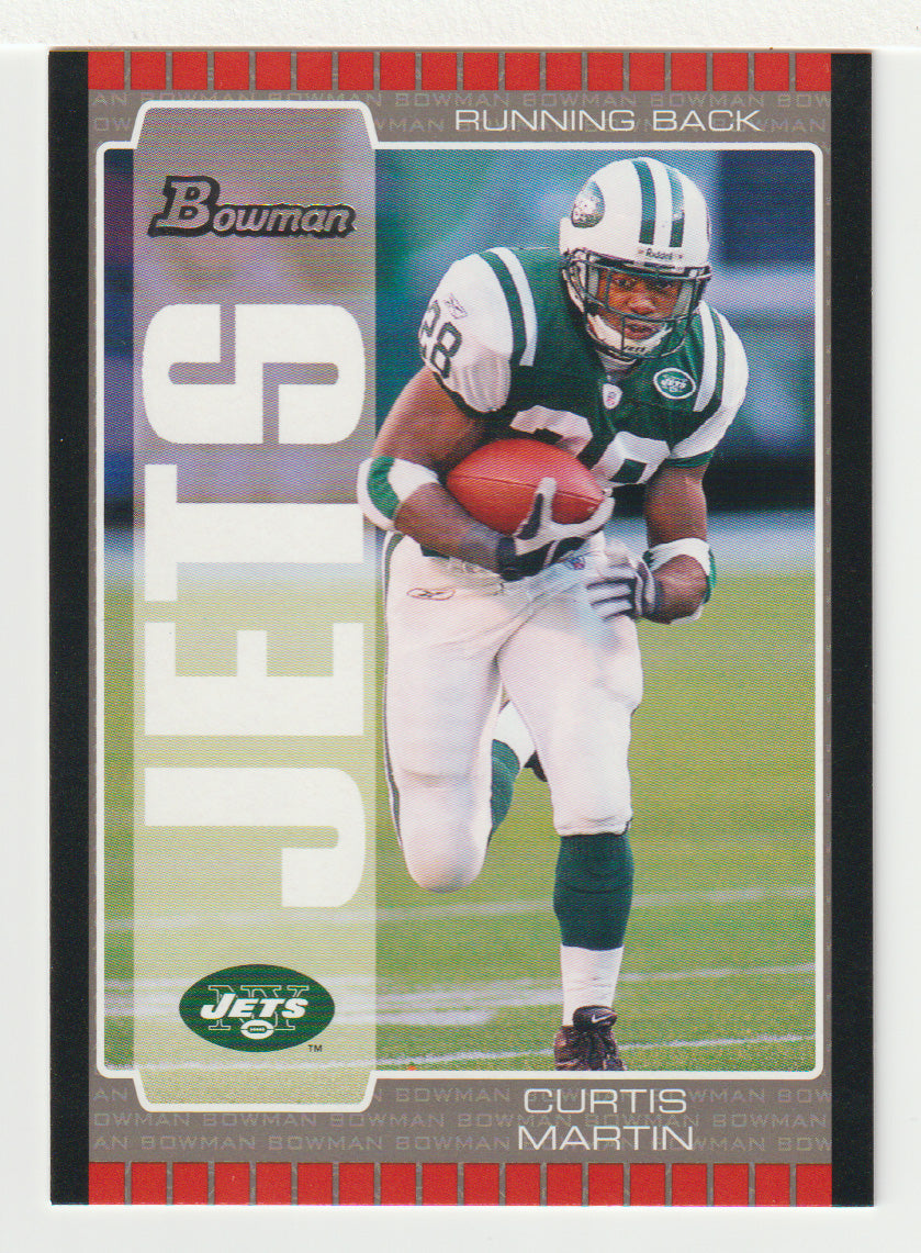 Curtis Martin - New York Jets (NFL Football Card) 2005 Bowman # 17 Mint