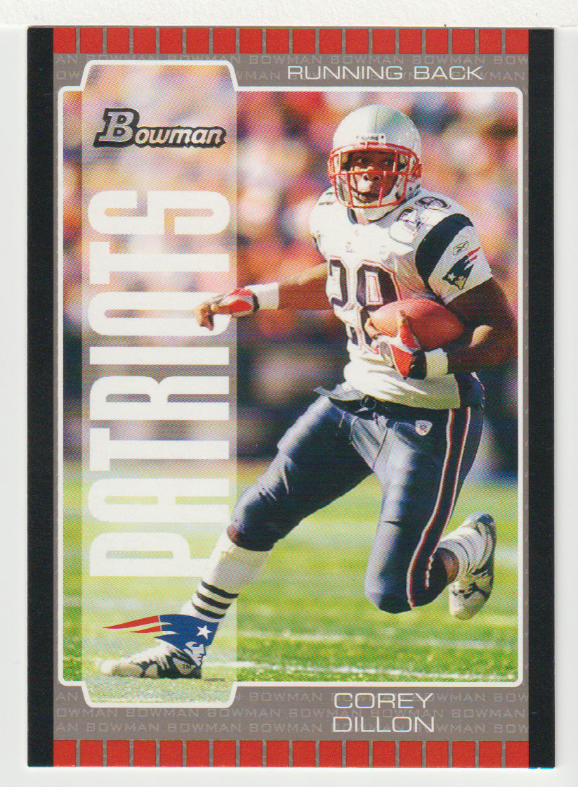 Corey Dillon - New England Patriots (NFL Football Card) 2005 Bowman # 28 Mint