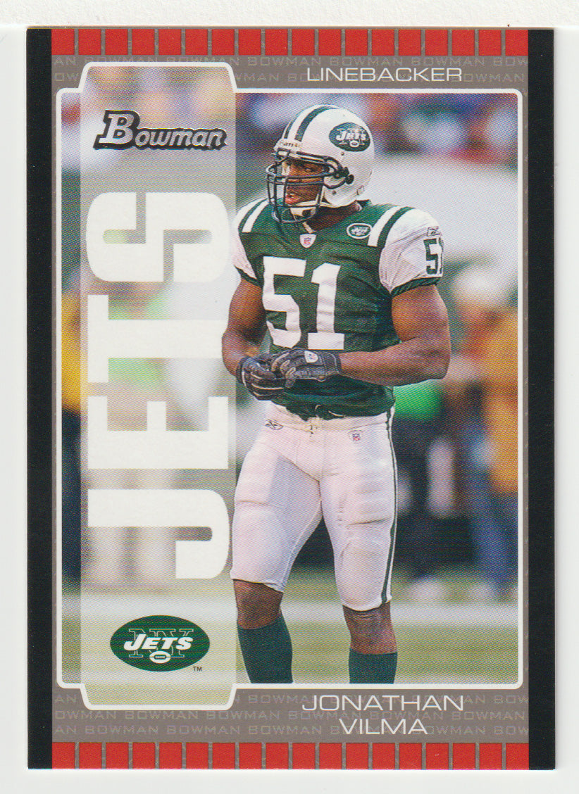 Jonathan Vilma - New York Jets (NFL Football Card) 2005 Bowman # 42 Mint