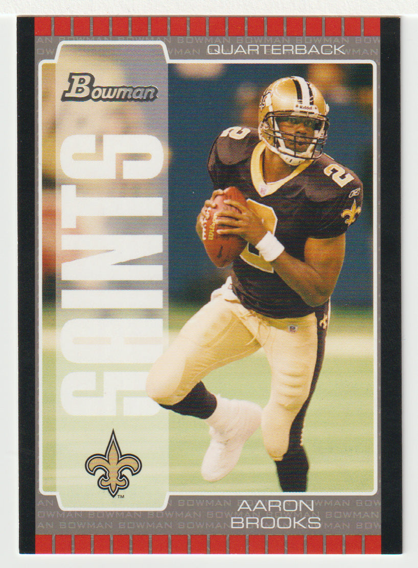 Aaron Brooks - New Orleans Saints (NFL Football Card) 2005 Bowman # 56 Mint