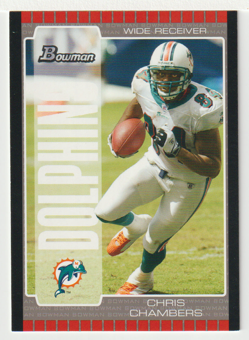 Chris Chambers - Miami Dolphins (NFL Football Card) 2005 Bowman # 58 Mint