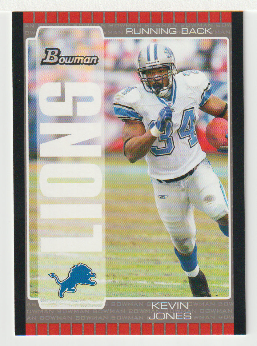 Kevin Jones - Detroit Lions (NFL Football Card) 2005 Bowman # 66 Mint