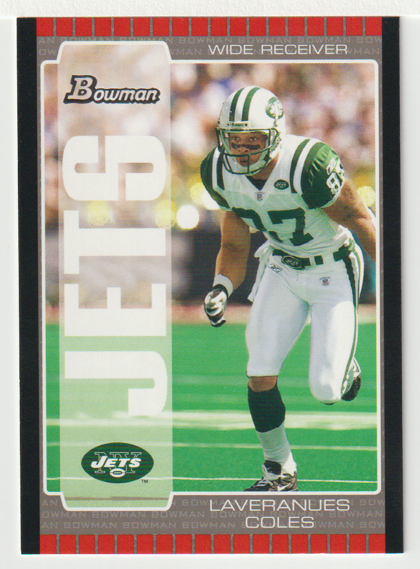 Laveranues Coles - New York Jets (NFL Football Card) 2005 Bowman # 68 Mint