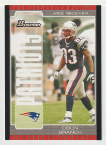 Deion Branch - New England Patriots (NFL Football Card) 2005 Bowman # 89 Mint