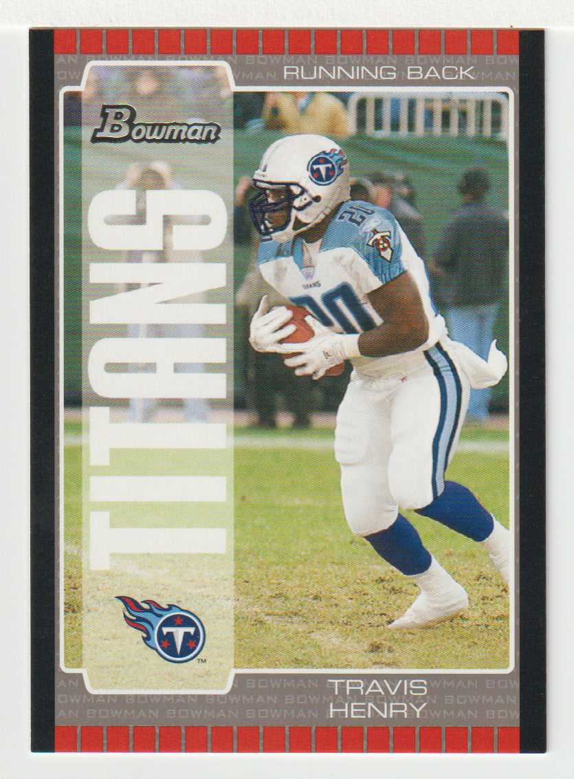 Travis Henry - Tennessee Titans (NFL Football Card) 2005 Bowman # 91 Mint