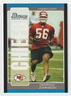 Derrick Johnson RC - Kansas City Chiefs (NFL Football Card) 2005 Bowman # 117 Mint