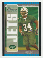 Justin Miller RC - New York Jets (NFL Football Card) 2005 Bowman # 131 Mint