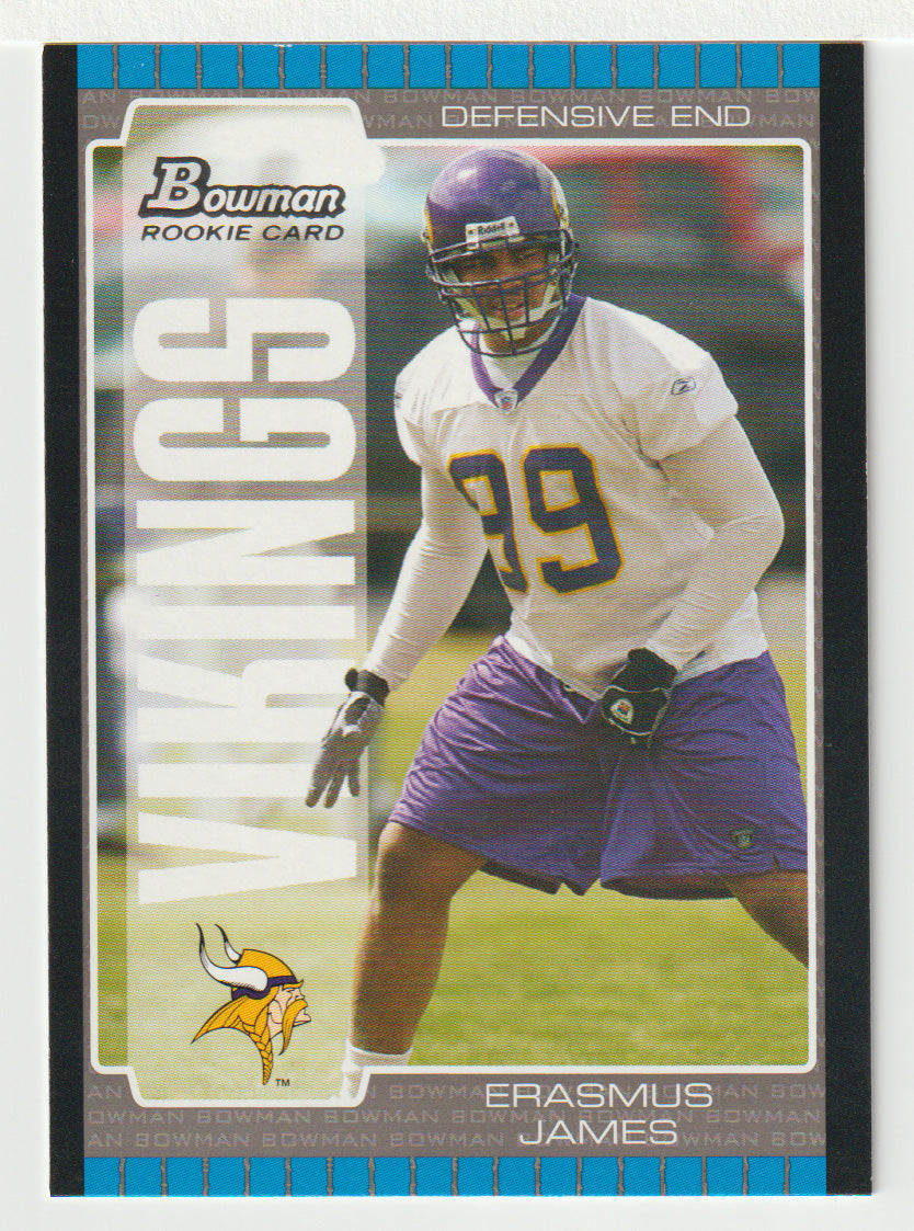 Erasmus James RC - Minnesota Vikings (NFL Football Card) 2005 Bowman # 137 Mint