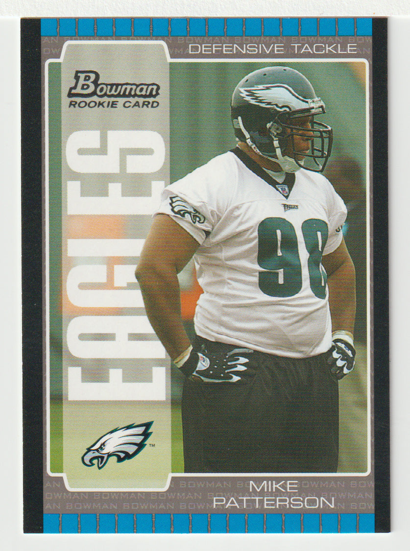 Mike Patterson RC - Philadelphia Eagles (NFL Football Card) 2005 Bowman # 141 Mint