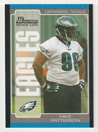 Mike Patterson RC - Philadelphia Eagles (NFL Football Card) 2005 Bowman # 141 Mint