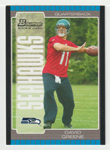 David Greene RC - Seattle Seahawks (NFL Football Card) 2005 Bowman # 161 Mint
