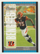 Chris Henry RC - Cincinnati Bengals (NFL Football Card) 2005 Bowman # 166 Mint