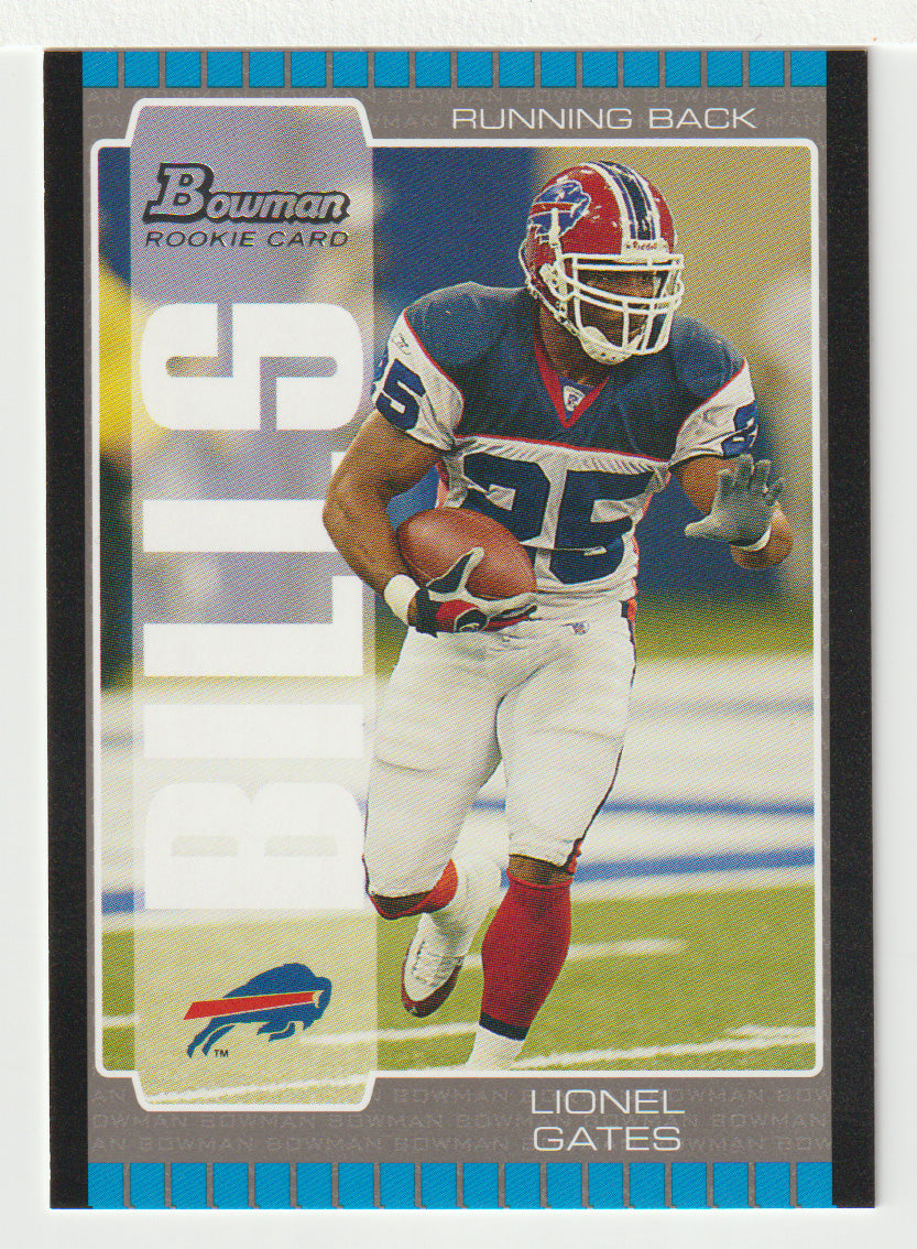 Lionel Gates RC - Buffalo Bills (NFL Football Card) 2005 Bowman # 170 Mint