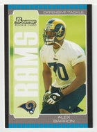 Alex Barron RC - St. Louis Rams (NFL Football Card) 2005 Bowman # 174 Mint