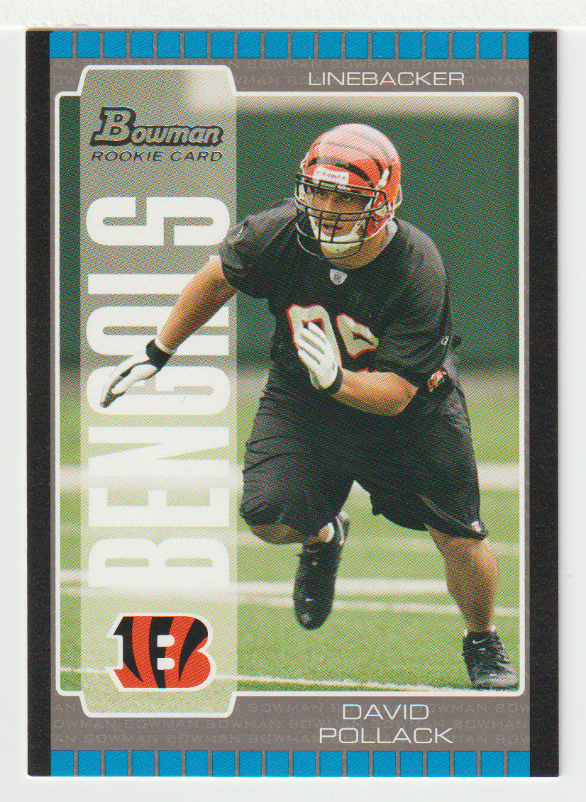 David Pollack RC - Cincinnati Bengals (NFL Football Card) 2005 Bowman # 179 Mint