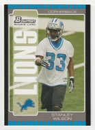 Stanley Wilson RC - Detroit Lions (NFL Football Card) 2005 Bowman # 184 Mint