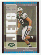 Joel Dreessen RC - New York Jets (NFL Football Card) 2005 Bowman # 187 Mint