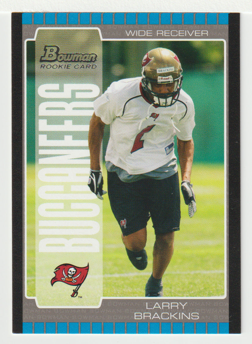 Larry Brackins RC - Tampa Bay Buccaneers (NFL Football Card) 2005 Bowman # 196 Mint