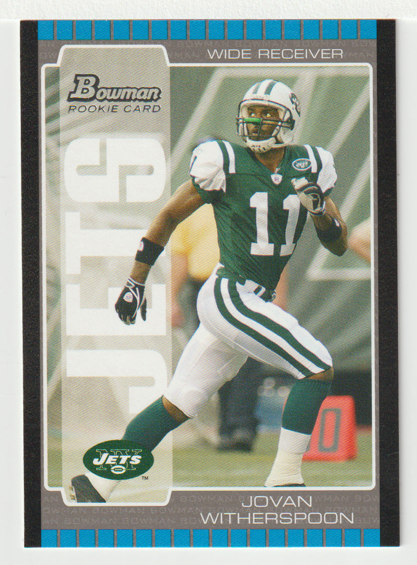 Jovan Witherspoon RC - New York Jets (NFL Football Card) 2005 Bowman # 197 Mint