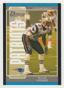 Ellis Hobbs RC - New England Patriots (NFL Football Card) 2005 Bowman # 201 Mint